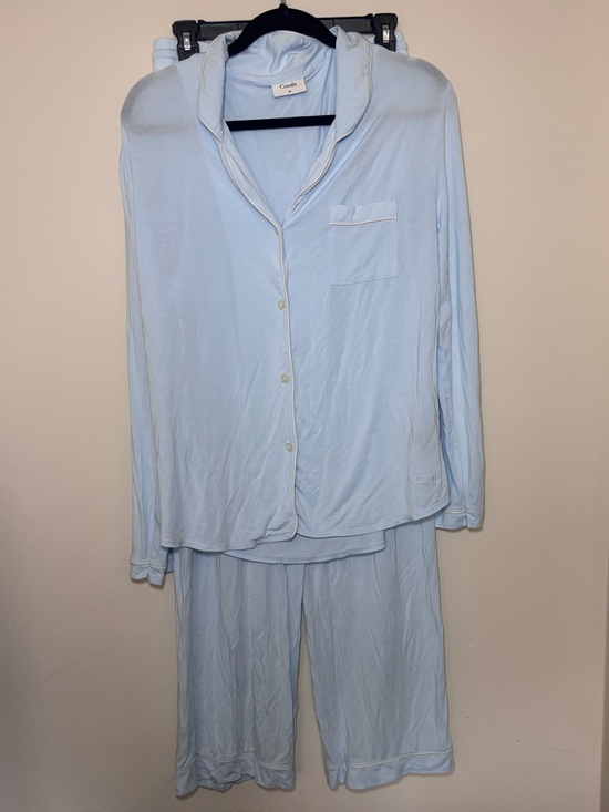 Comfrt Other - Comfrt Modal Pajama Set Light Blue Button Front Long Sleeve & Pants Size M